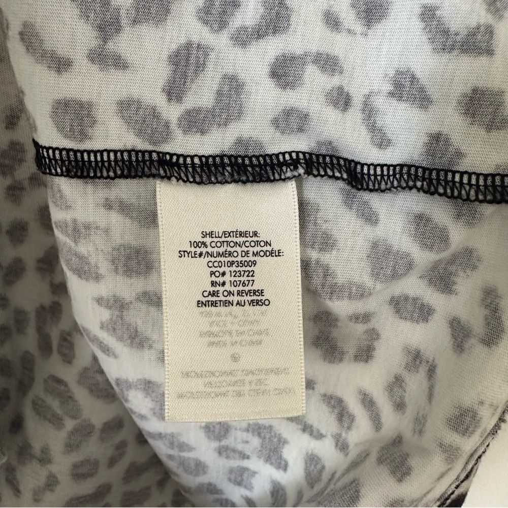 Alice + Olivia Braxton Leopard Print Sleeveless Tee Size M - Picture 8 of 8